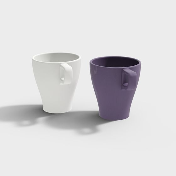 Stylish Low-Poly Mug 3D Model for Creative Projects