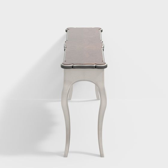 Classic Style Long Table 3D model