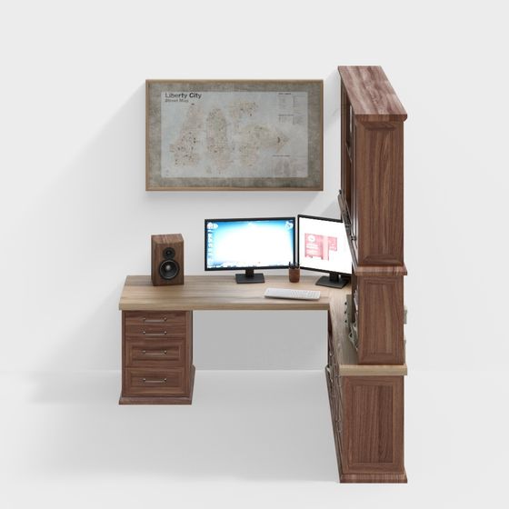 Urban Workspace 3D Model for Modern Design