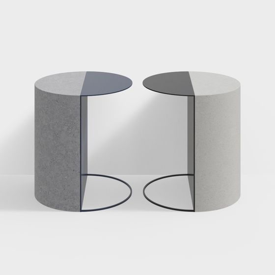 Mirror Cylinder 3D model for Modern Design