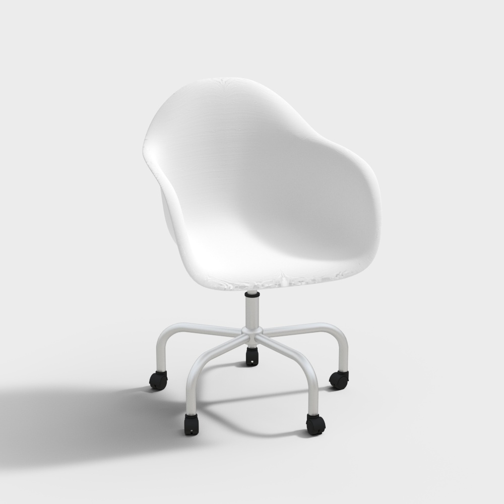 Silla de oficina blanca