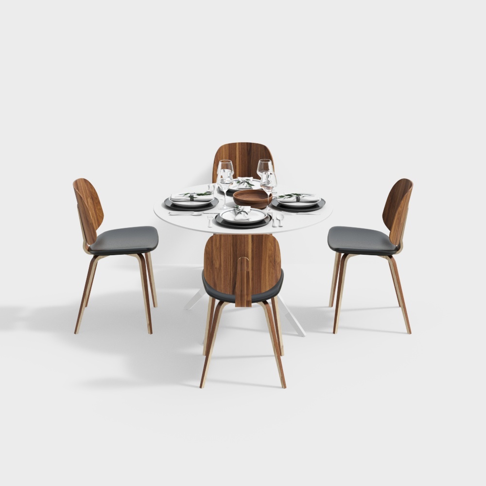 Dining table combination yellow