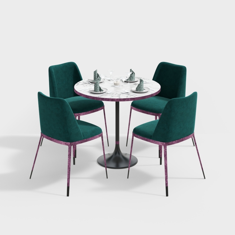 Dining table combination green