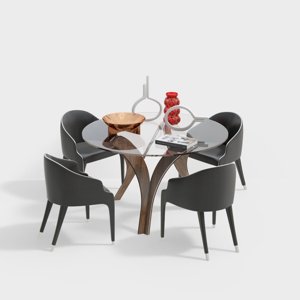 Dining table combination grey