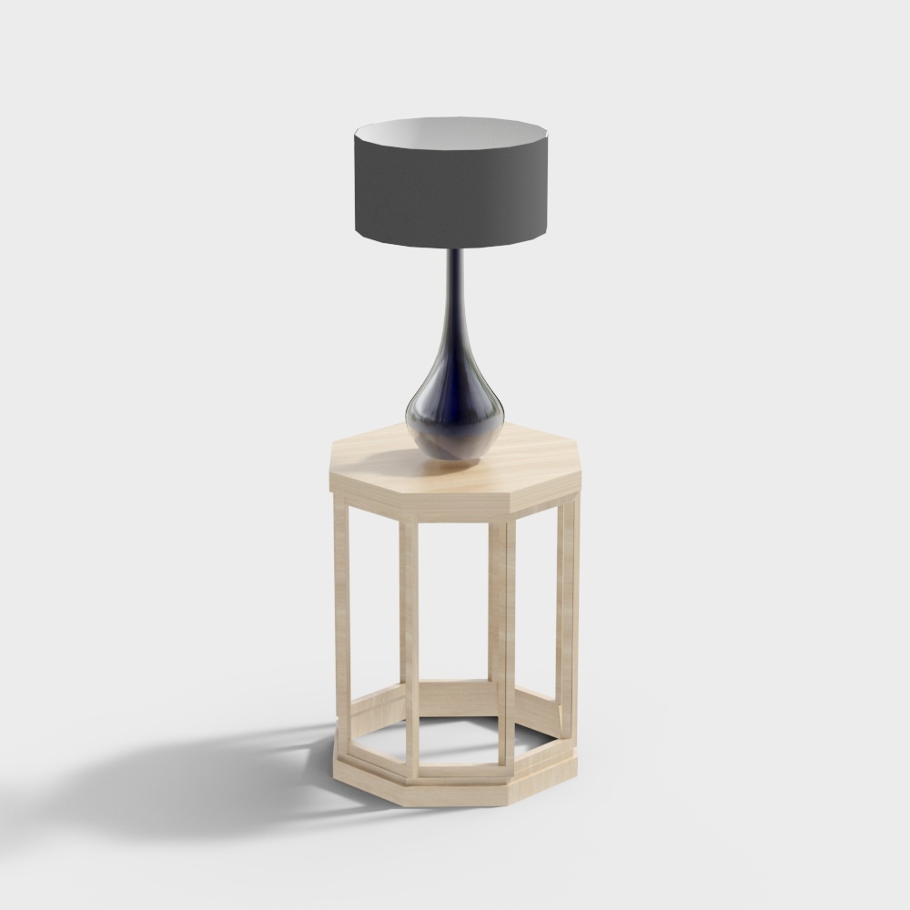 Hexagonal Lamp Stand 3D model