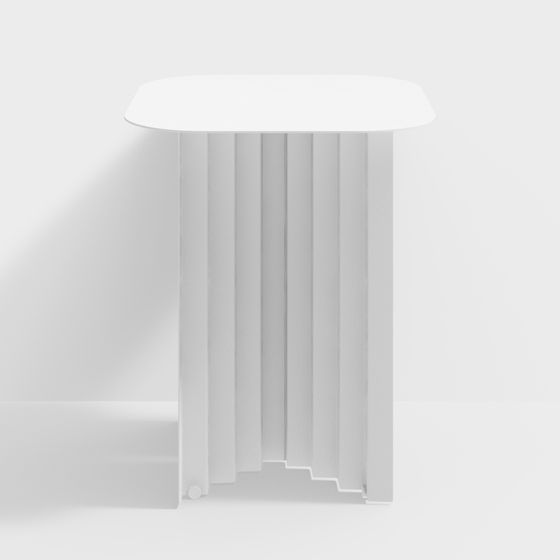 Sleek Streamline Side Table 3D model