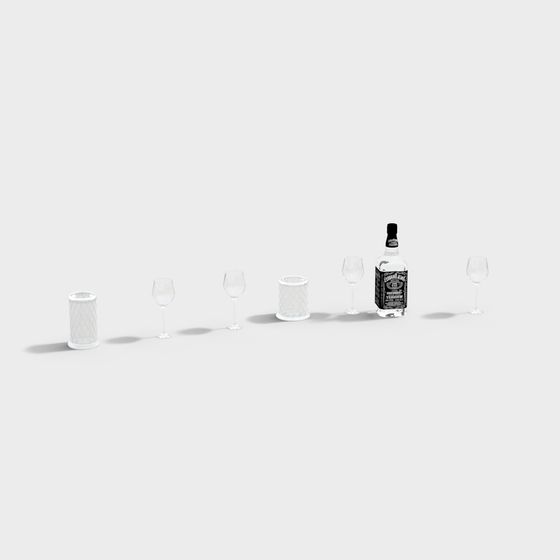 Stylish Bar Corner 3D Model