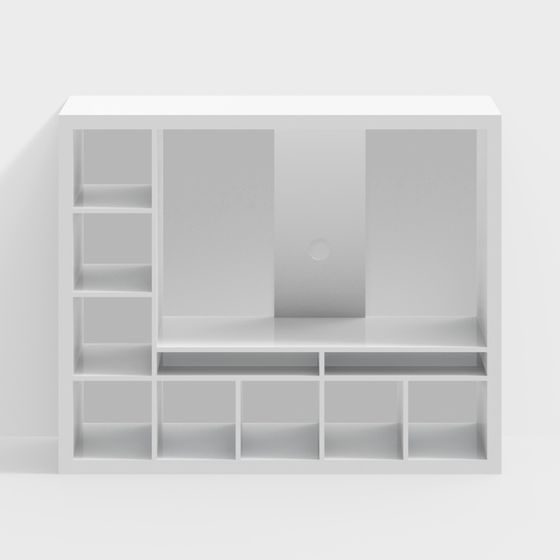 Urban Storage Shelf 3D model for Modern Spaces