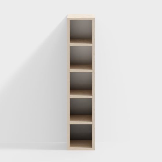 Modern Earth Color IKEA Shelf 3D Model