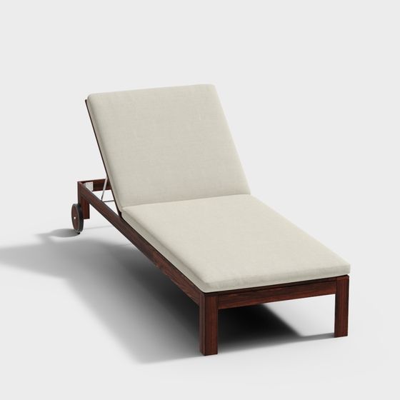 Scandinavian-Style Relax Lounge Chair 3D model