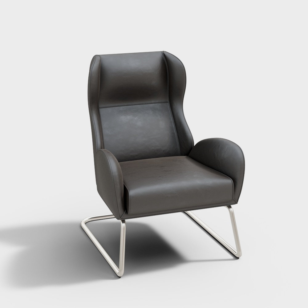 back-rest chair grey