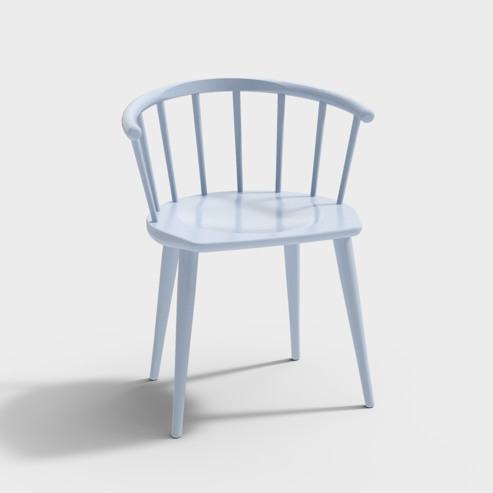 back-rest chair blue