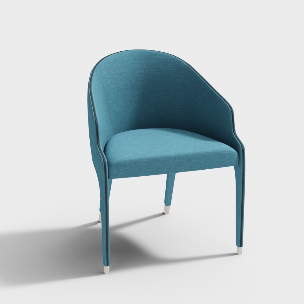 back-rest chair blue