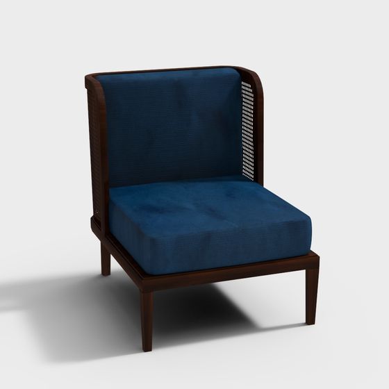 Chaise bleue Retro Rest