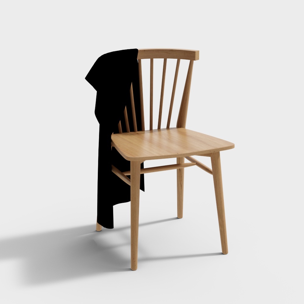 Chaise de salle à manger en bois dur