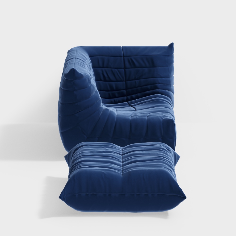 Contemporarl trend fabric chair navy