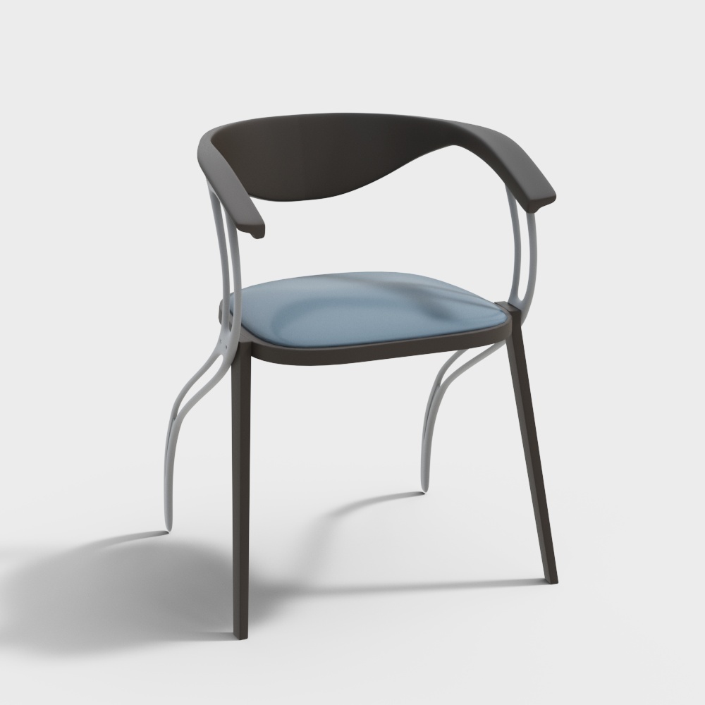 back-rest chair navy