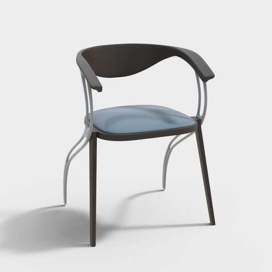 Urban Comfort Low-Poly Chair 3D model