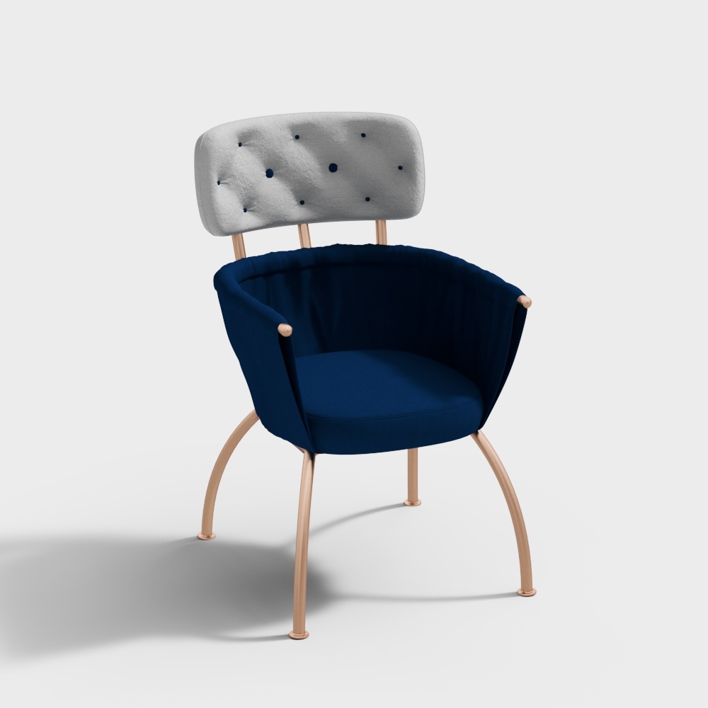 back-rest chair navy