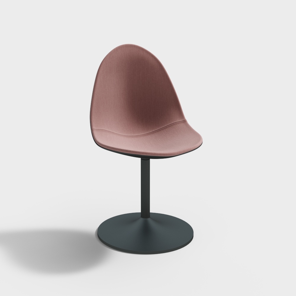 Silla con respaldo rosa