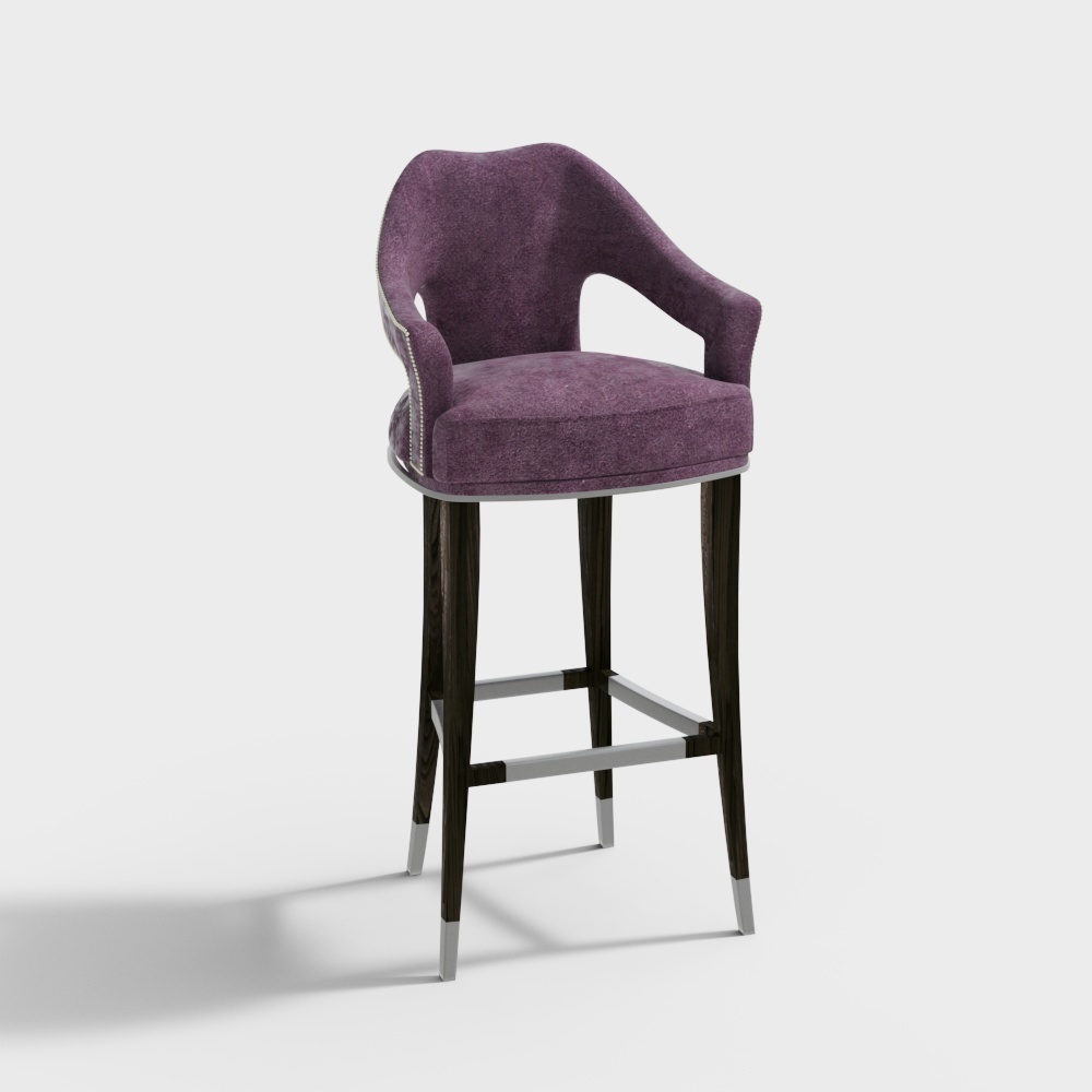 back-rest chair purple
