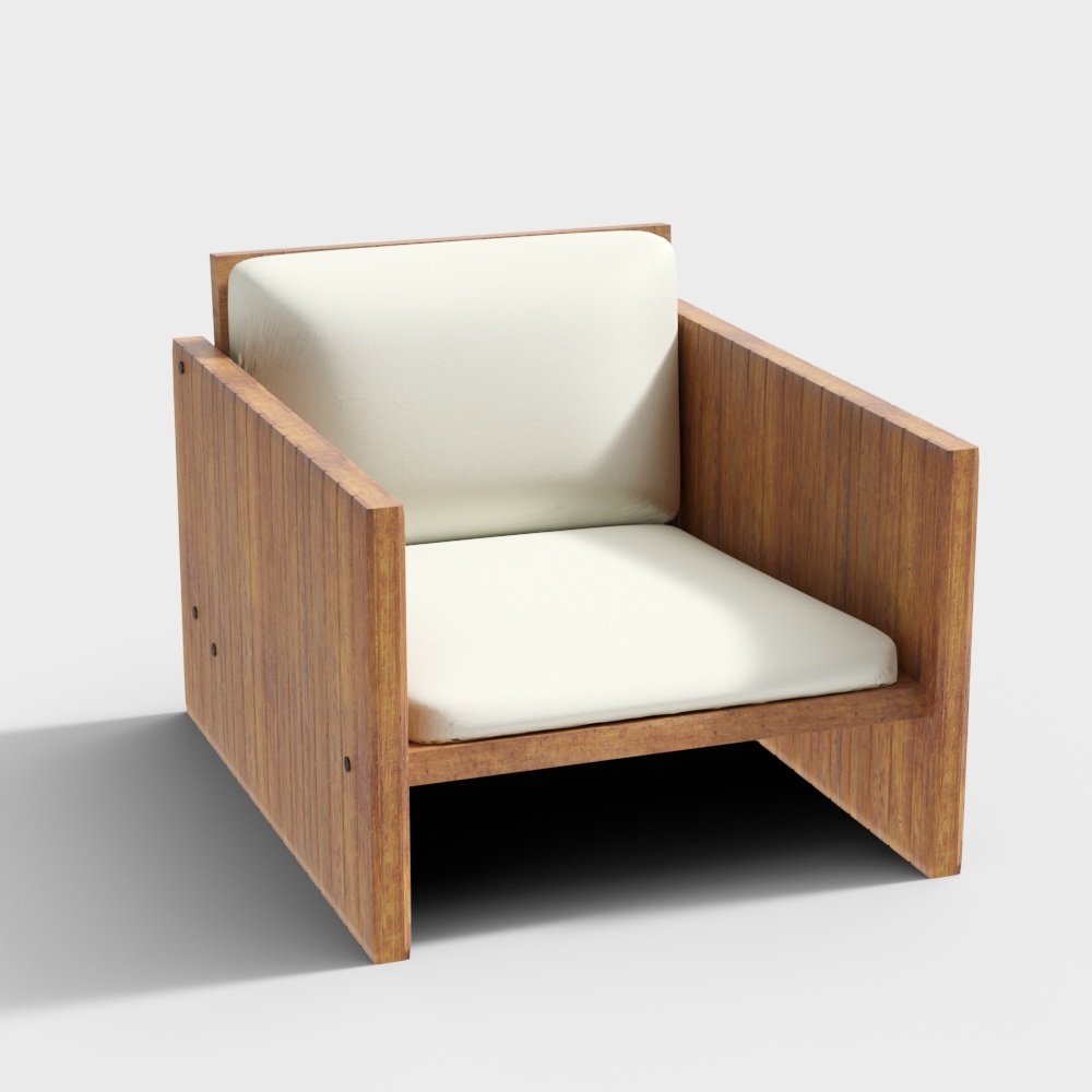 back-rest chair white