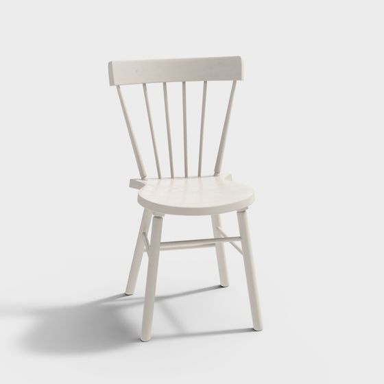 Elegant Low Polygon Chair 3D model