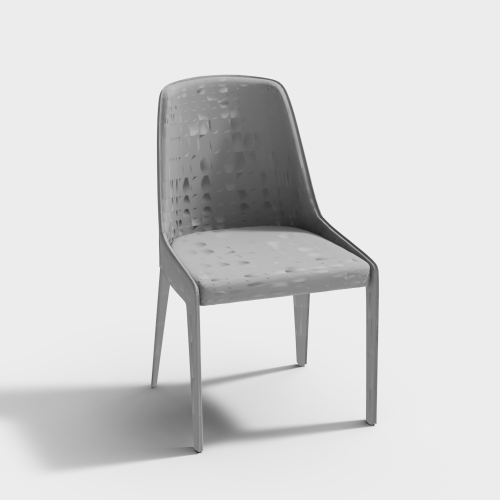 Unique Low-Poly Grid Chair 3D model
