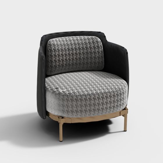 Urban Retreat Rounded Sofa 3D model for Modern Interiors