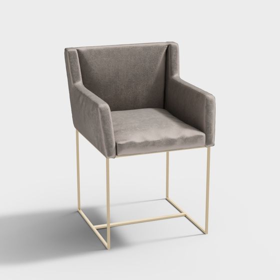 Urban Luxe Chair 3D model for Modern Spaces