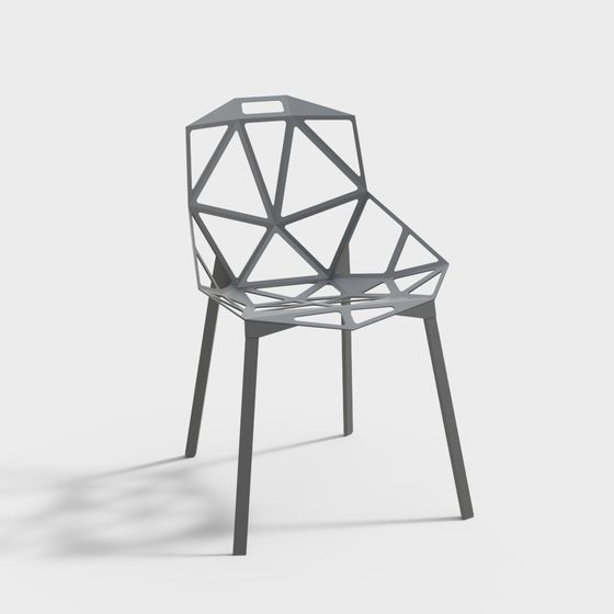 Geometric Hollow Chair 3D model