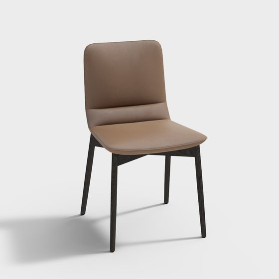 Silla de oficina marrón