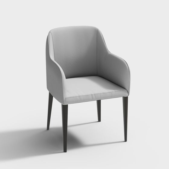 Chic Urban Sofa Chair 3D model for Modern Spaces