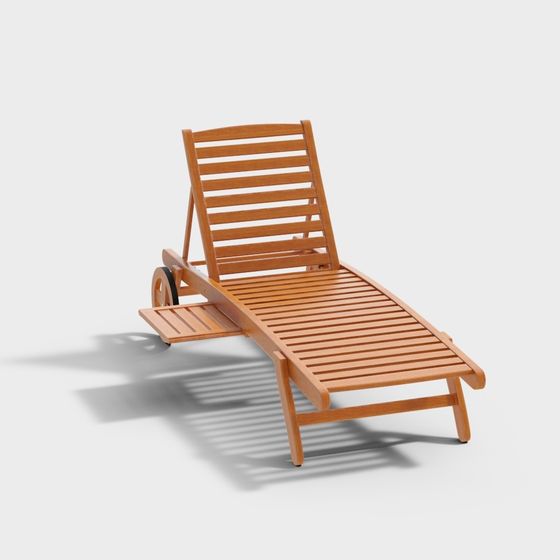 Stylish Low-Poly Beach Chair 3D model