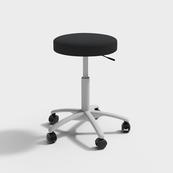 Modern Minimalist Swivel Office Chair 3D model