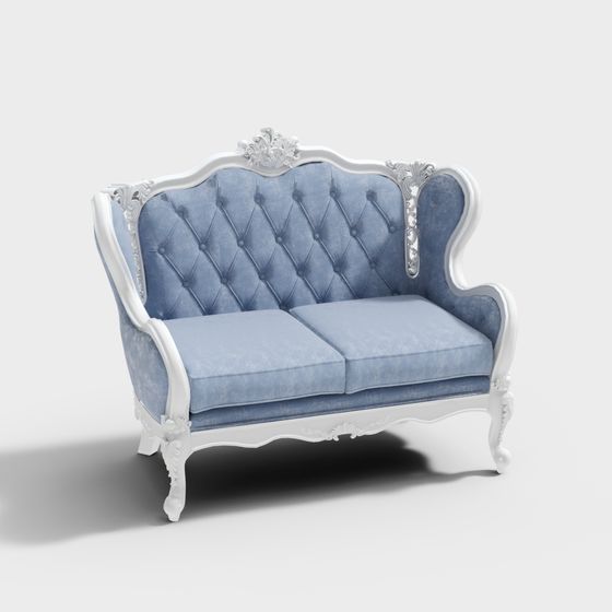Loveseat classico trend blu