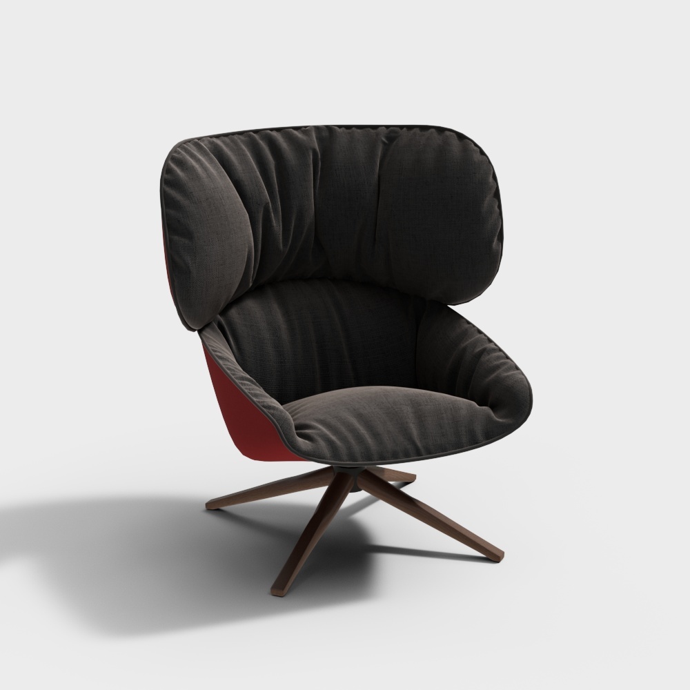 Ghế vải hiện đại_nâu_2