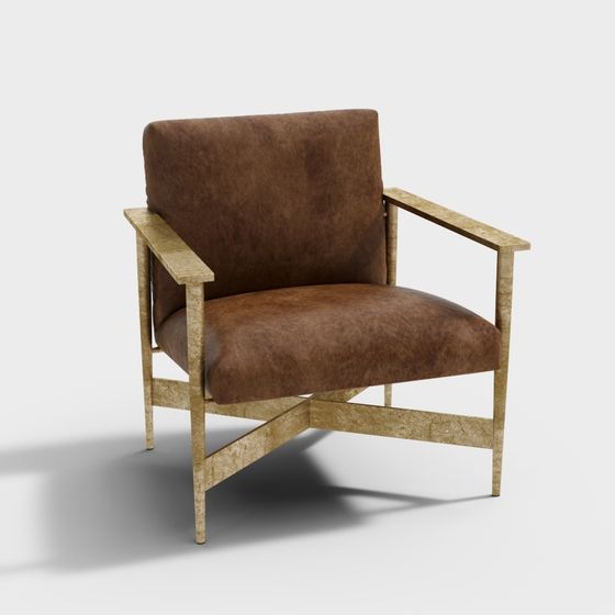 Vintage Leather Chair 3D model