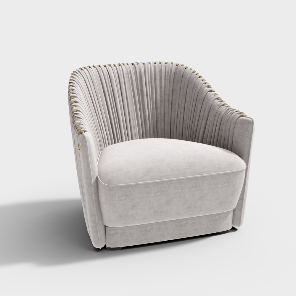 クラシック トレンド ファブリック チェア_ヌード