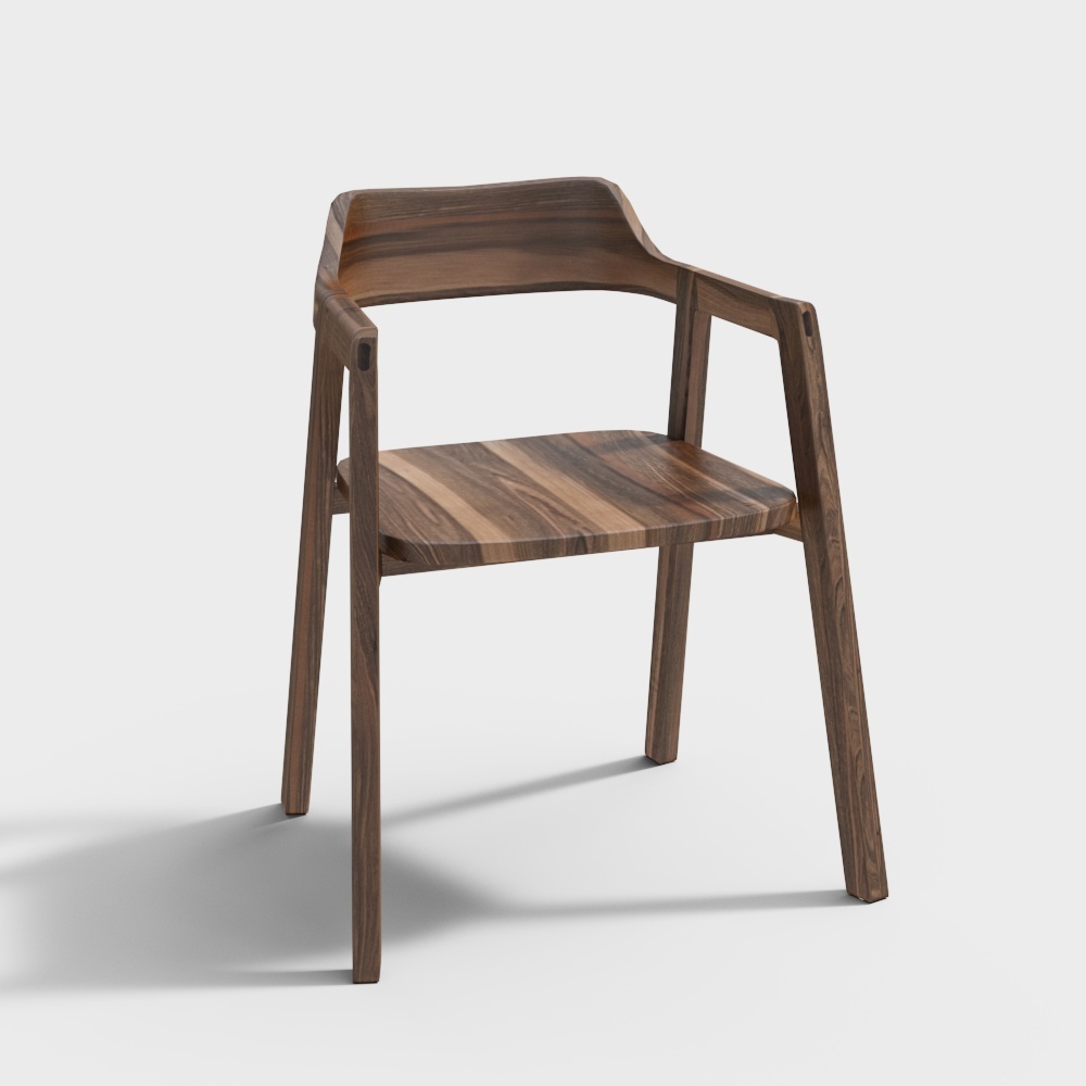 Dining chair_Wood grain