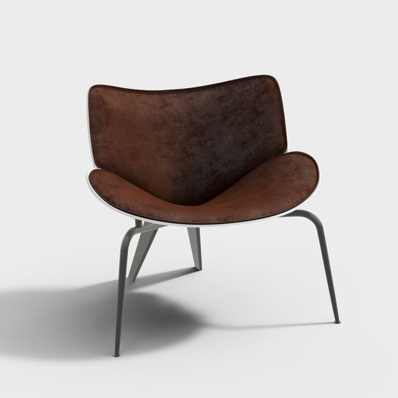 Futuristic Curved Seat 3D model