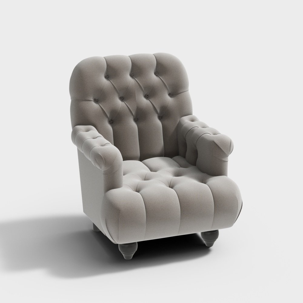 Chaise blanche rembourrée Napoléonienne