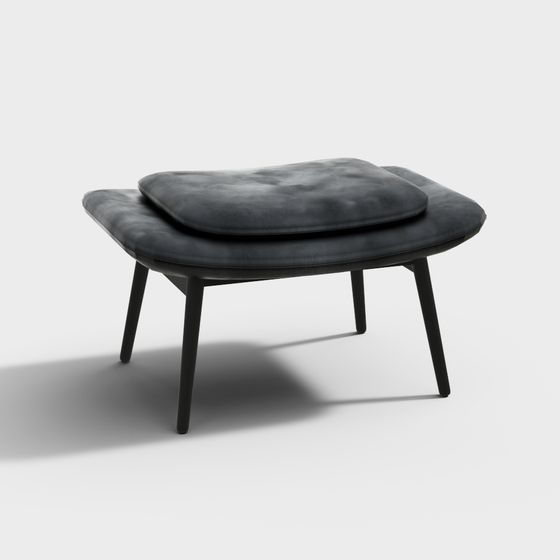 Urban Relaxation Stool 3D model for Contemporary Spaces