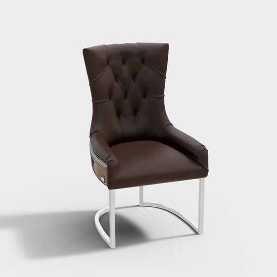 가죽 의자 갈색_2