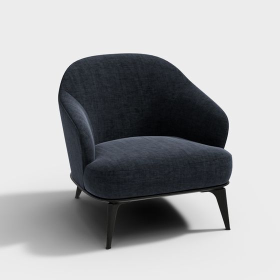 Chaise et canapé bleu Minotti Leslie