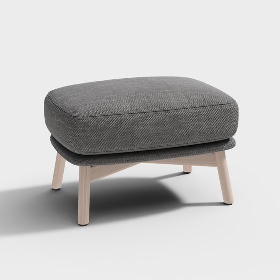 Cozy Ottoman 3D model