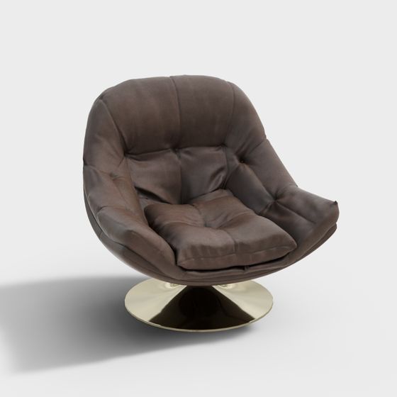 Canapé en cuir marron2