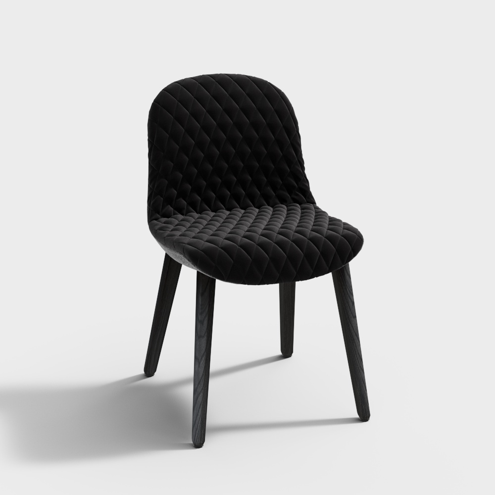 Sedia da Pranzo Poliform MAD Nera