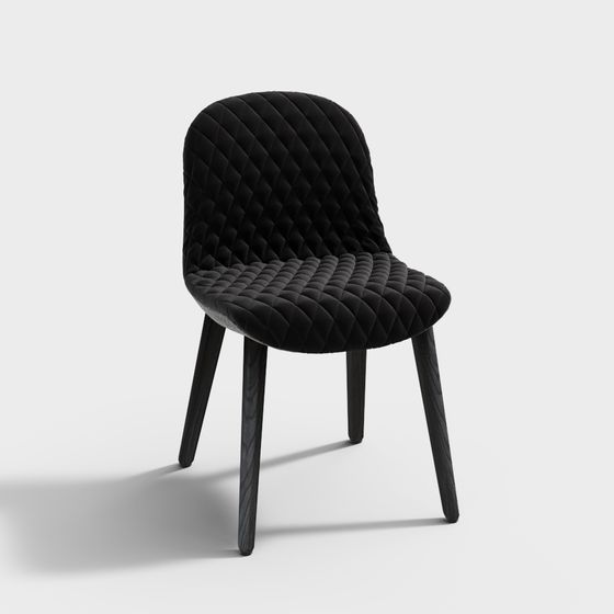 Sedia da Pranzo Poliform MAD Nera