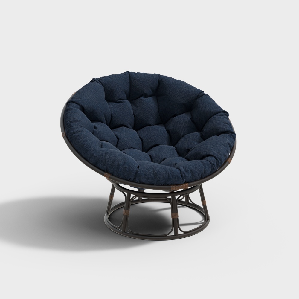 Chaise bleue papasanmamasan